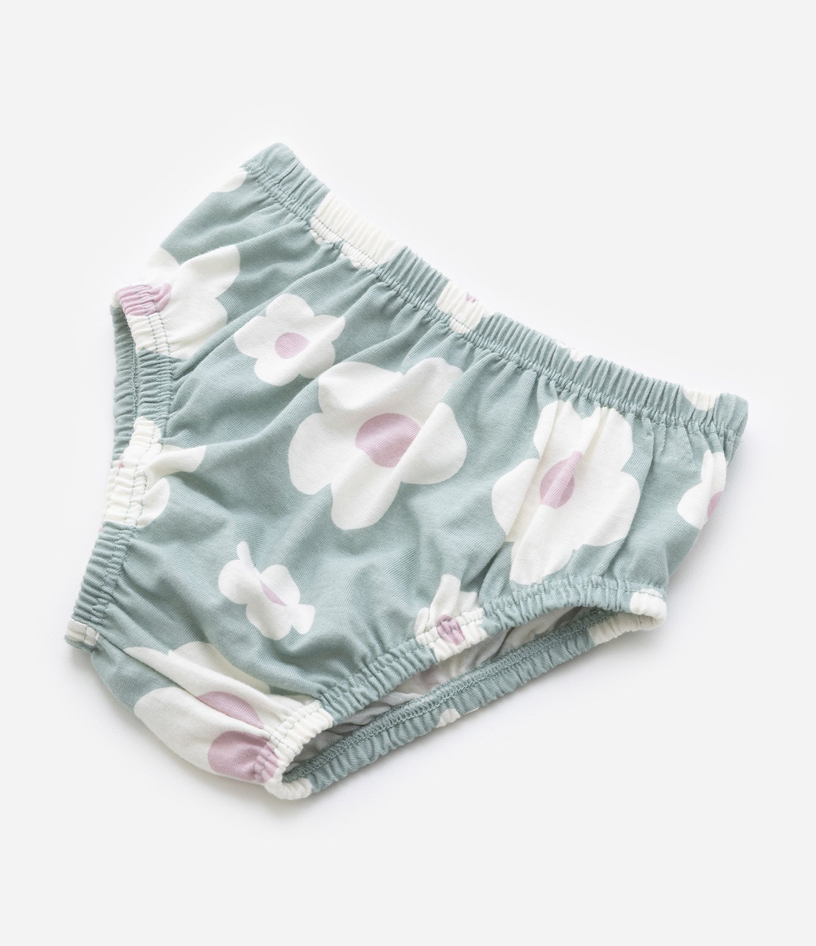 Vestido Infantil com Manga Bufante e Calcinha - Tam 0 a 18 meses Verde 4