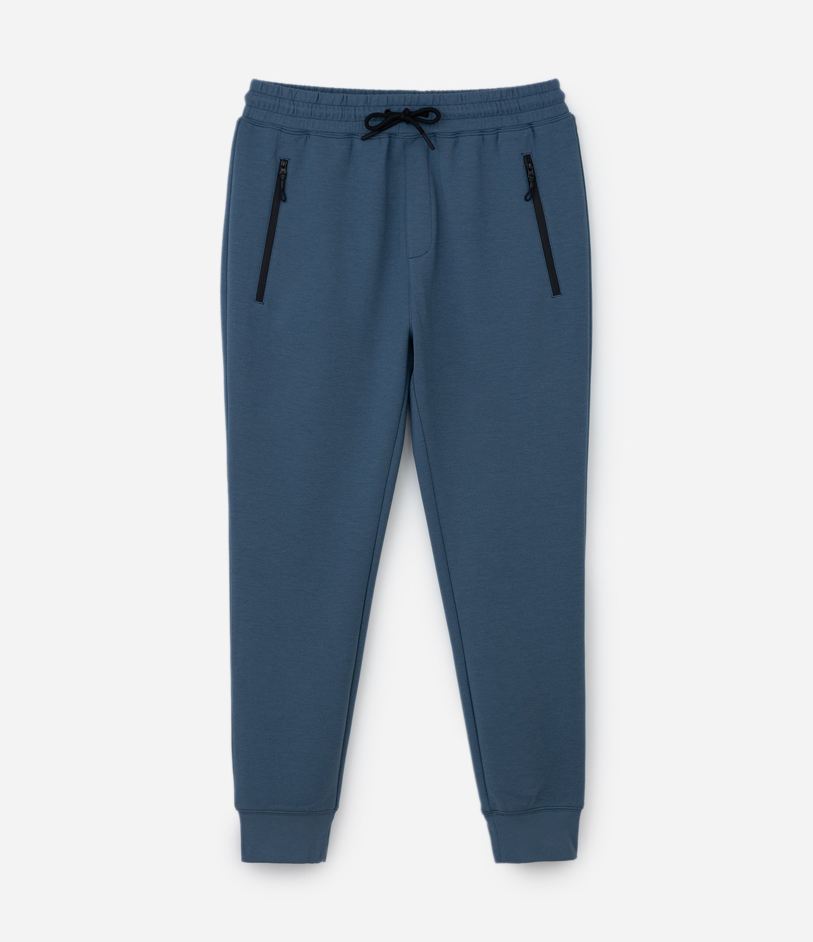 Calça Jogger Esportiva em Moletom Tecnológico Azul Médio 5