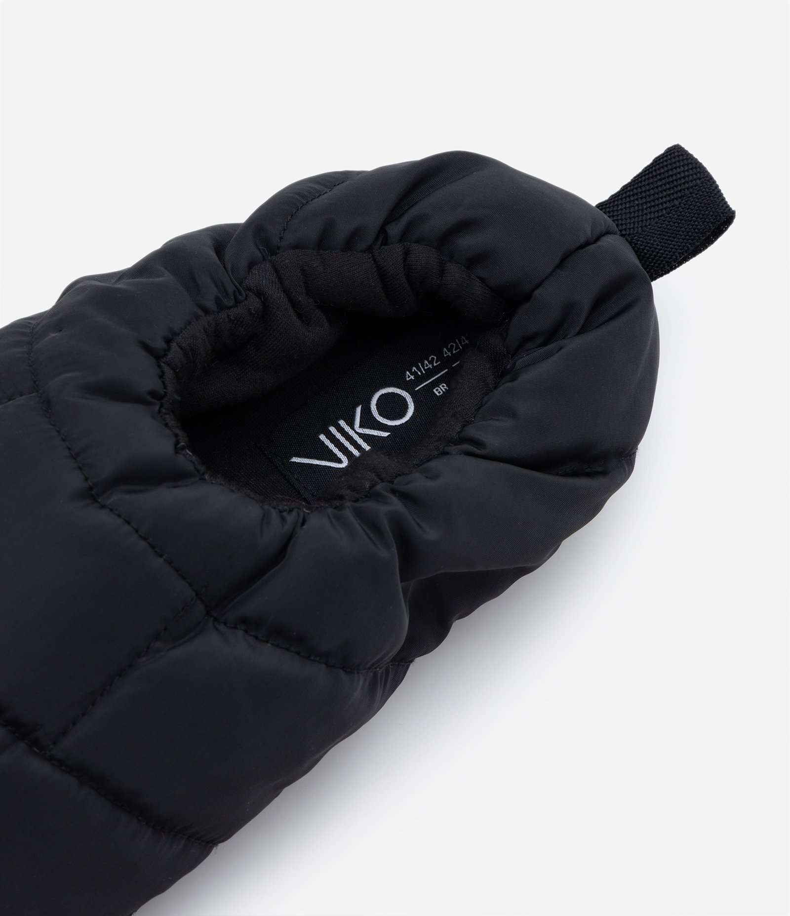 Pantufa Fechada com Elástico Interno e Puxador no Calcanhar Preto 3