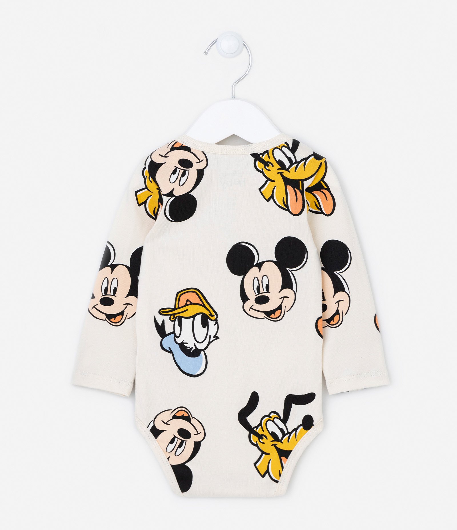 Body Infantil em Algodão Estampa Mickey e Amigos - Tam RN a 24 meses Off White 2
