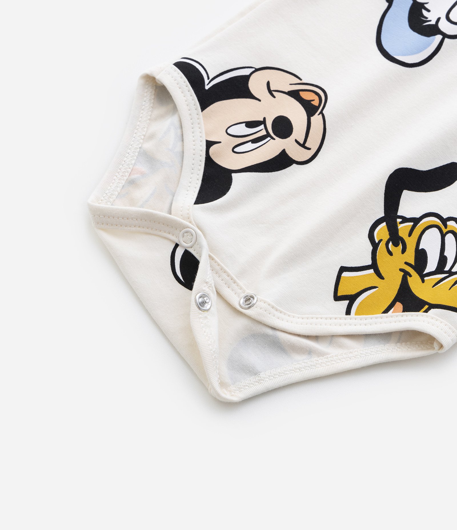 Body Infantil em Algodão Estampa Mickey e Amigos - Tam RN a 24 meses Off White 5