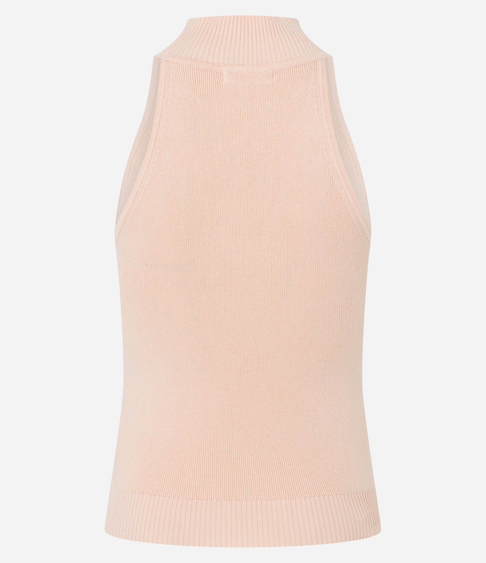 Blusa Básica em Viscose Canelada com Gola Halter Coral Claro 7