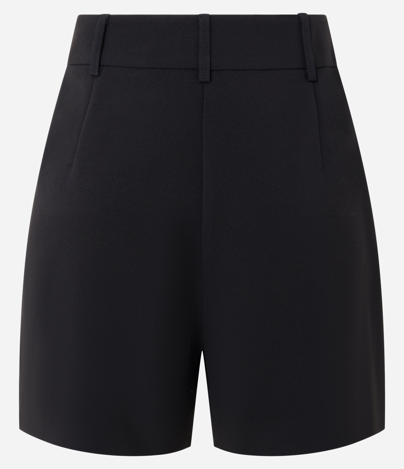 Bermuda Alfaiatada em Crepe com Bolso Fake Preto 6