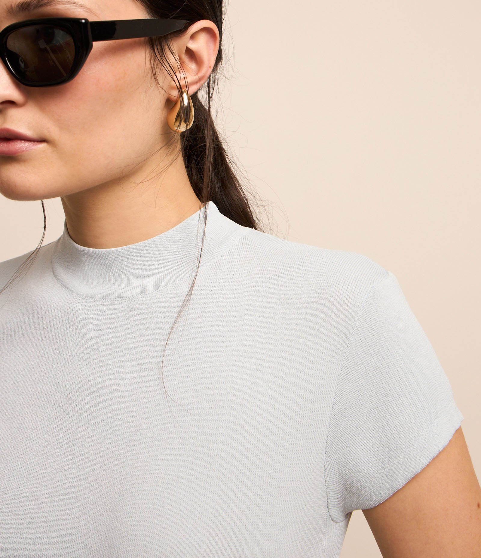 Blusa Canelada em Ribana com Gola Altinha 3