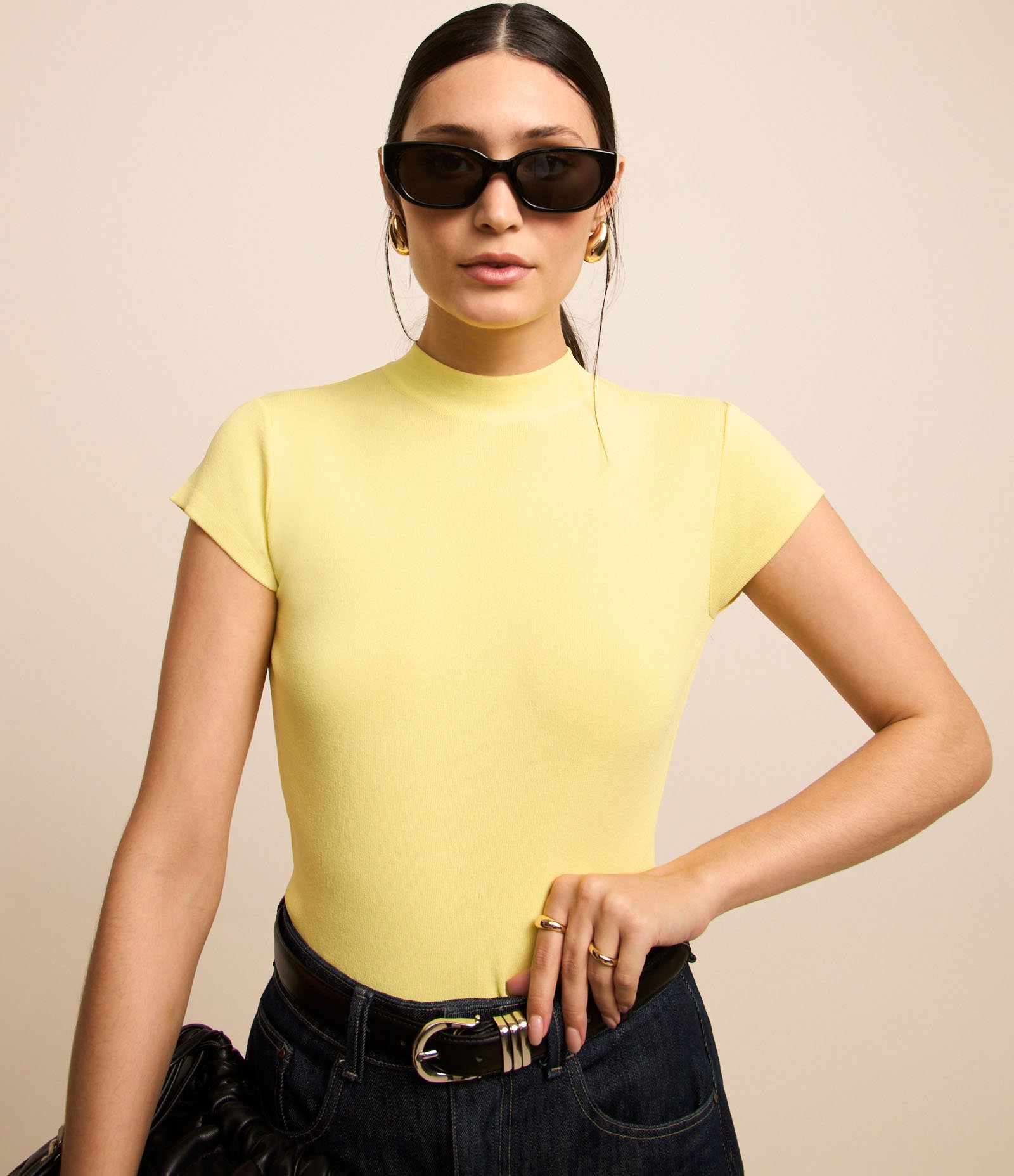 Blusa Canelada em Ribana com Gola Altinha 1