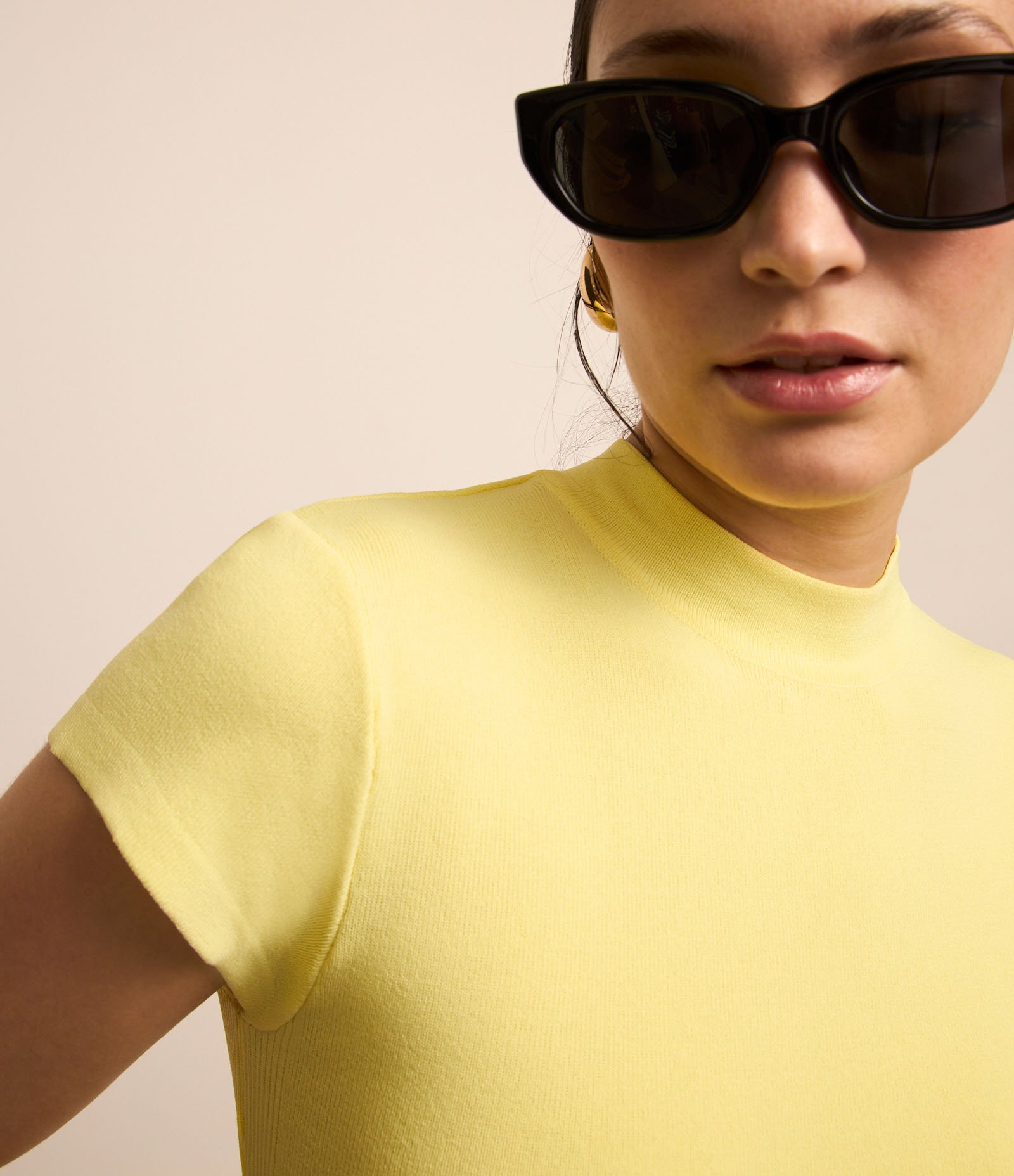 Blusa Canelada em Ribana com Gola Altinha 3