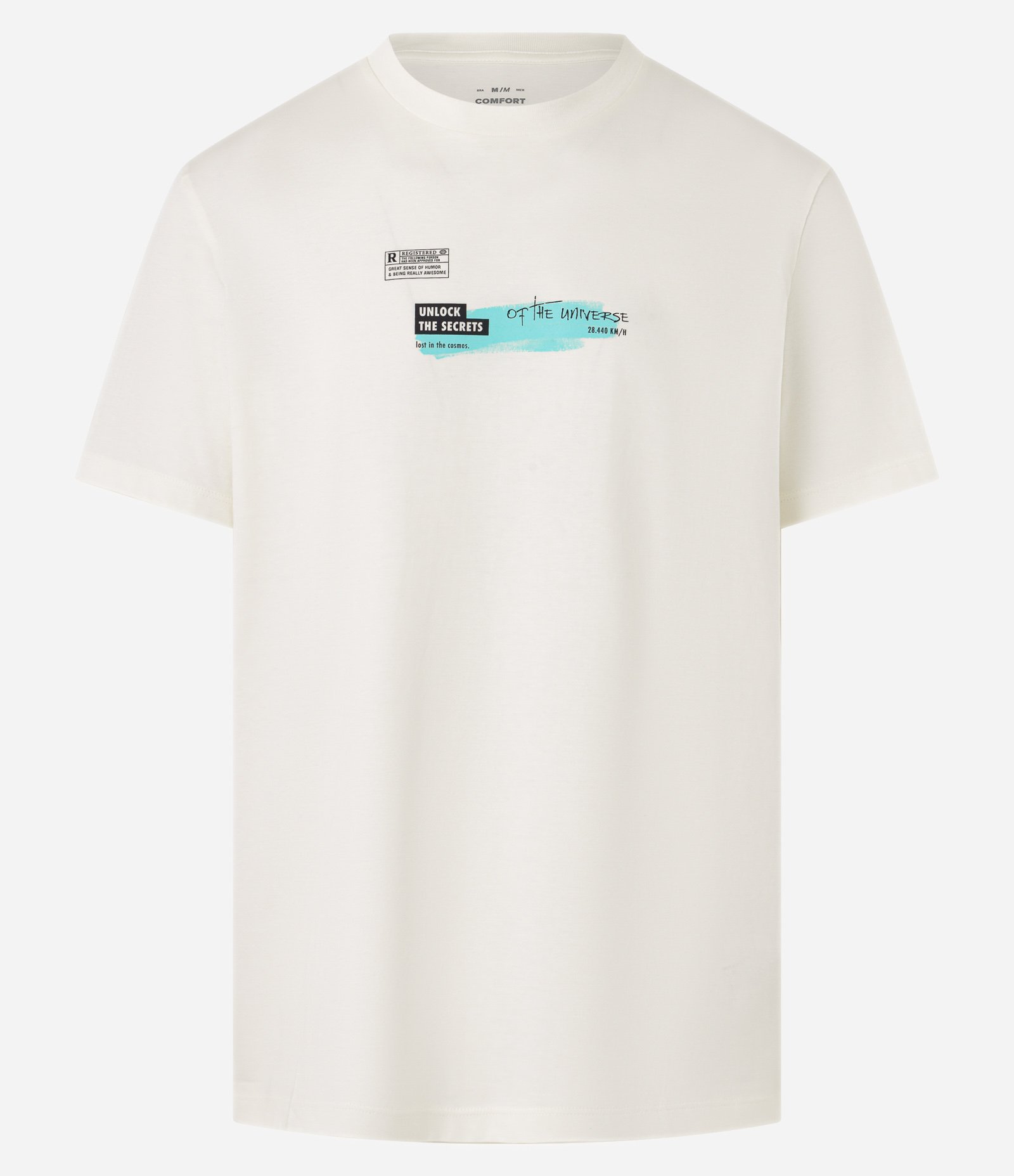 Camiseta Comfort em Algodão Estampa Unlock The Secrets Off White 5