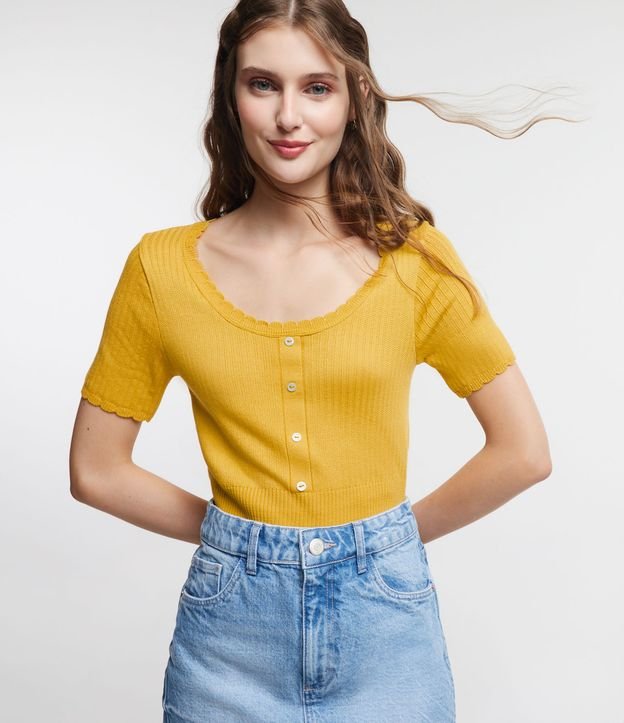 Cor: Amarelo | Tamanho: P