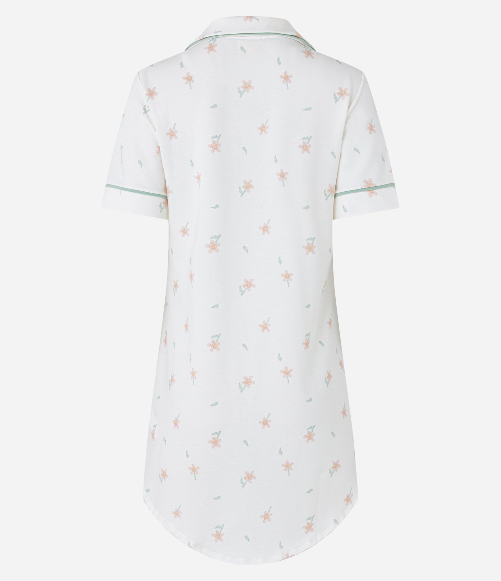 Camisola Americana em Viscose com Estampa Floral Branco Neve 5