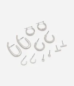 Kit 06 Brincos Pequenos Variados