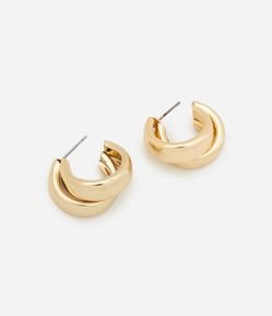 Brinco Argola Média Dupla