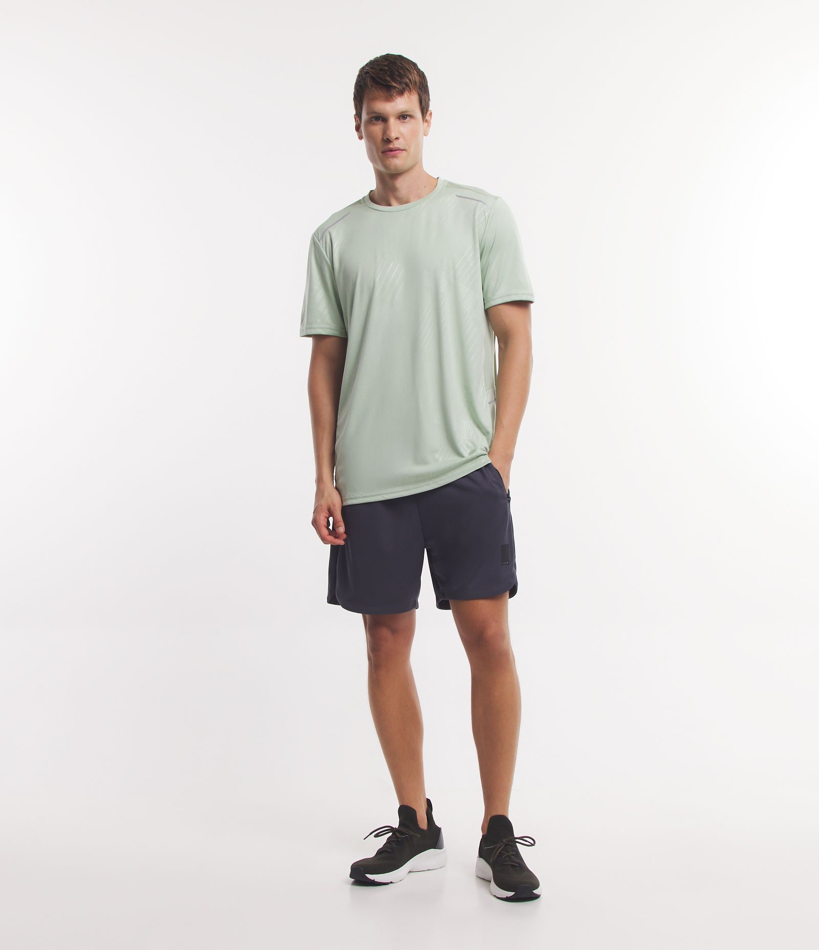 Bermuda Esportiva com Tecnologia Dry Cinza 1