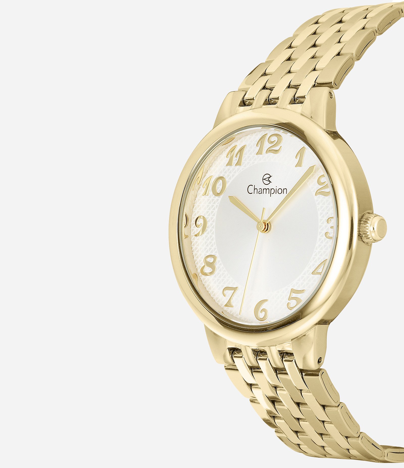 Relógio Metal Champion Feminino Analogico com Caixa de Metal e Pulseira de Aço CN20453H  Dourado 2