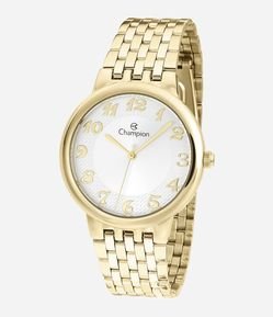 Relógio Metal Champion Feminino Analogico com Caixa de Metal e Pulseira de Aço CN20453H 