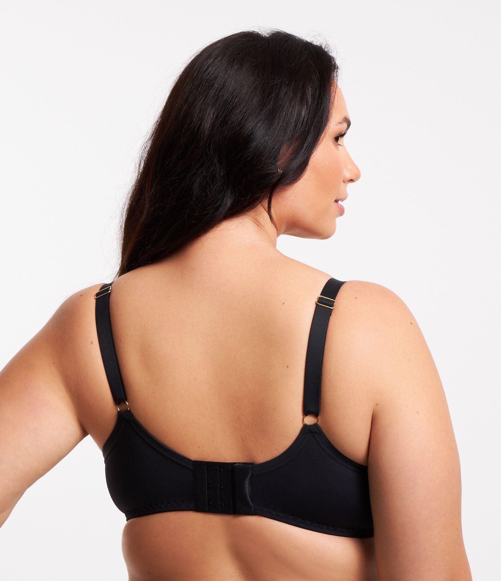 Sutiã com Bojo e Sem Aro em Poliamida com Alça Regulável Curve & Plus Size Preto 3