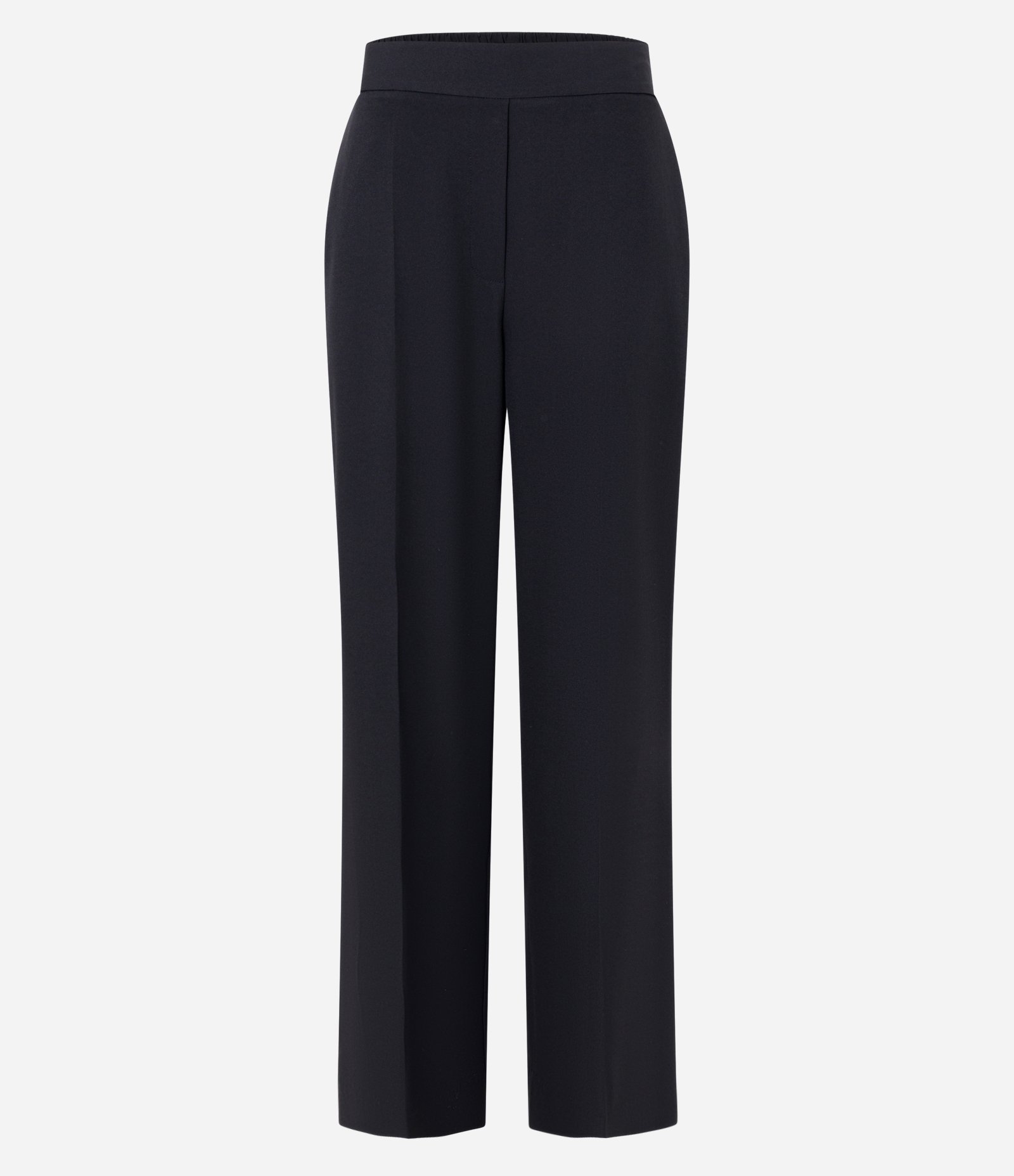 Calça Wide Leg Alfaiatada com Cós Elástico Preto 4