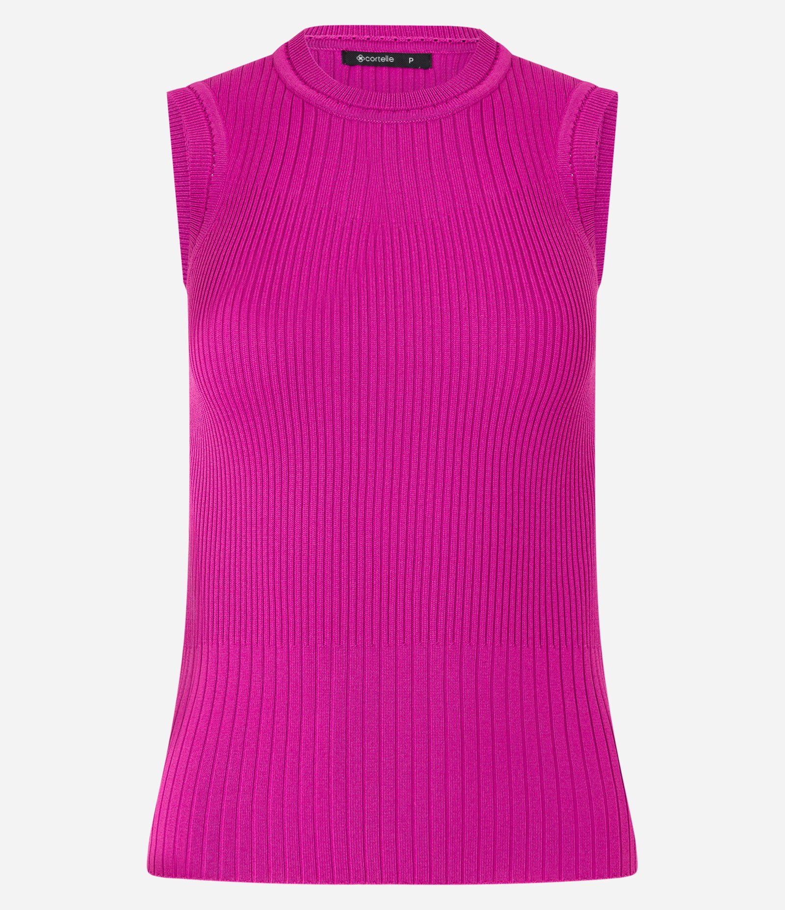 Blusa Sem Manga em Tricô com Ponto Diferenciado 6