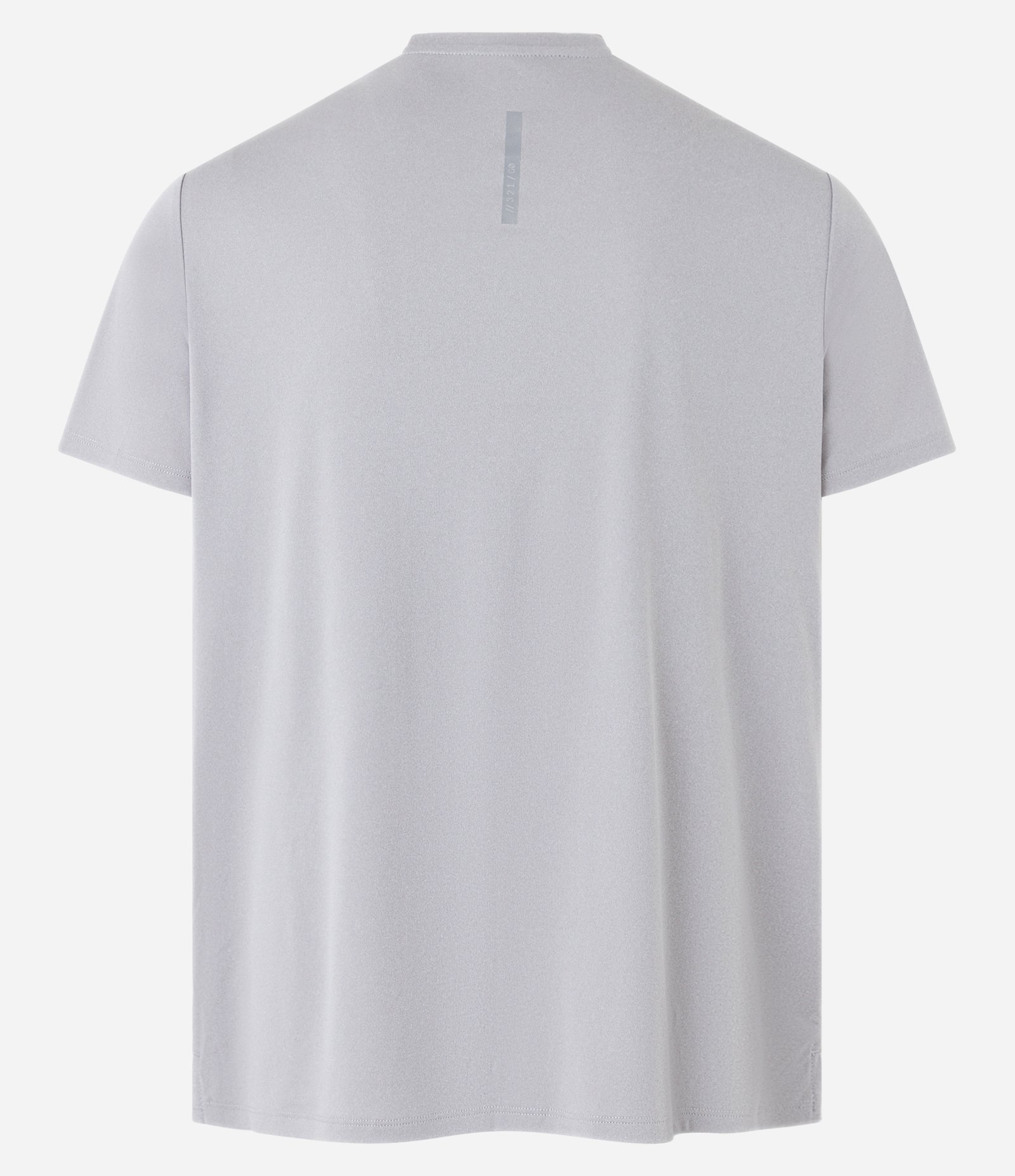 Camiseta Esportiva Tecnologia Dry com Lettering Refletivo no Peito Cinza 7