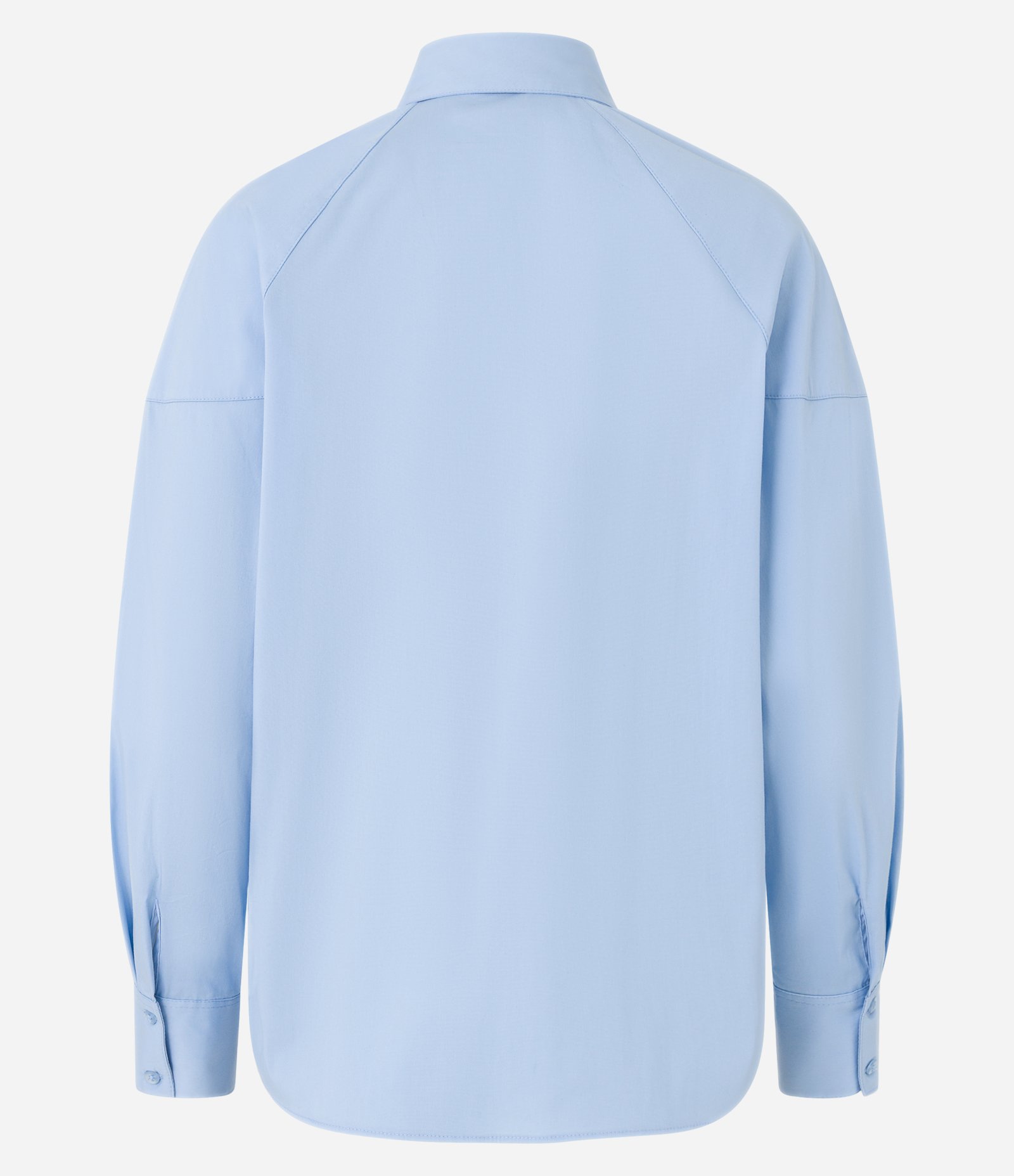 Camisa em Tricoline com Ilhós nos Ombros e Fechamento Frontal com Vista Azul 6