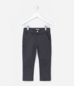 Calça Infantil em Sarja com Bolsos - Tam 1 a 5 Anos