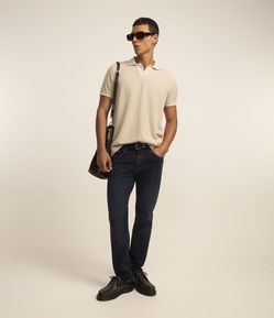 Calça Básica em Jeans com Bolsos