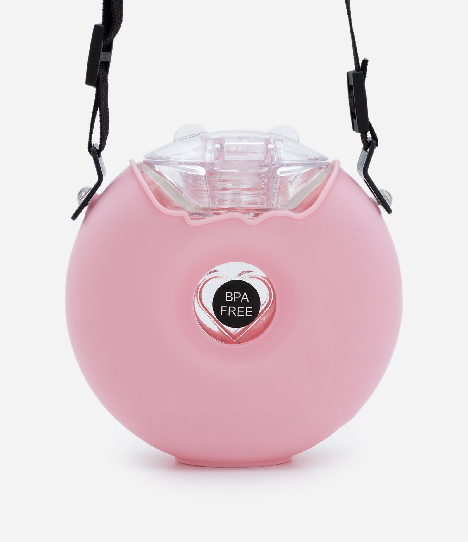 Garrafa Redonda em Formato de Arco-íris com Alça Larga 420ml Rosa 3
