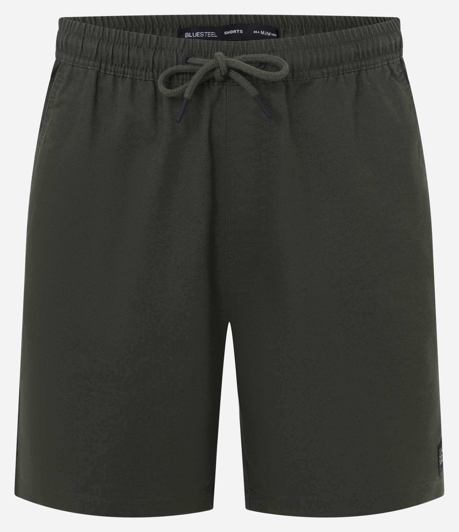 Bermuda Texturizada com Cós Elástico e Cordão para Ajuste Verde 6