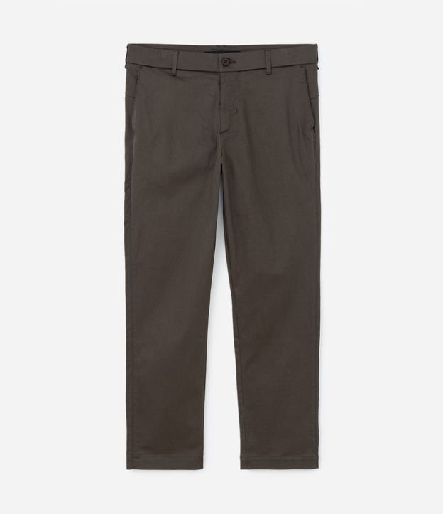 Calça Social em Sarja com Textura Acetinada