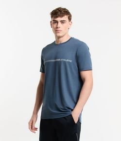 Camiseta Esportiva em Tecnologia Dry com Estampa Athletic