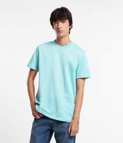 Camiseta Comfort em Algodão com Textura Sarjada