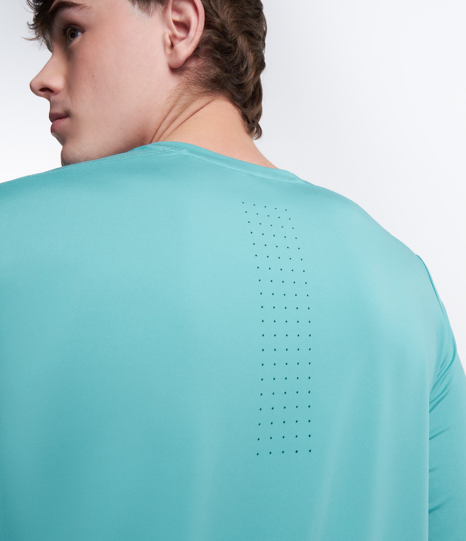 Camiseta Esportiva Tecnologia Dry com Costura na Cava Verde 6