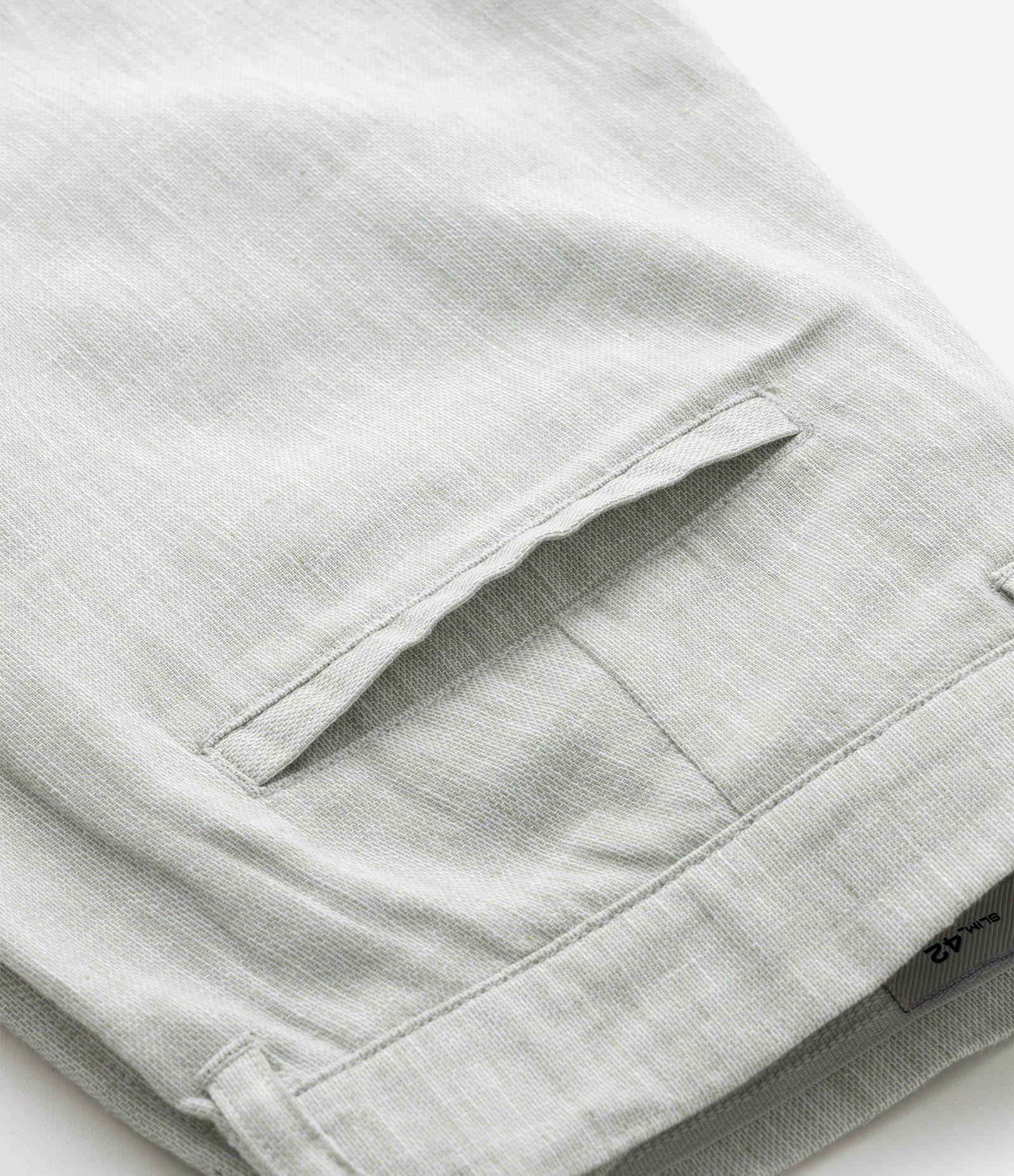 Bermuda Slim Texturizada em Linho com Algodão Verde Claro 9