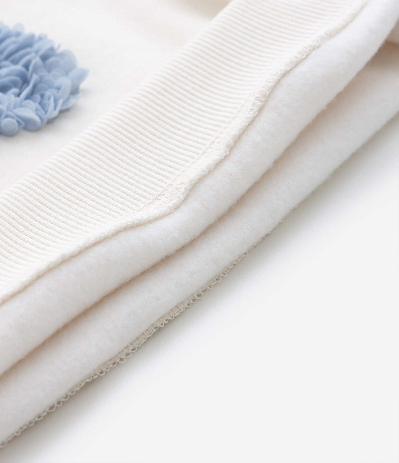Blusão Infantil Em Moletom Com Bordado De Borboleta - Tam 1 a 5 Anos Off White 5