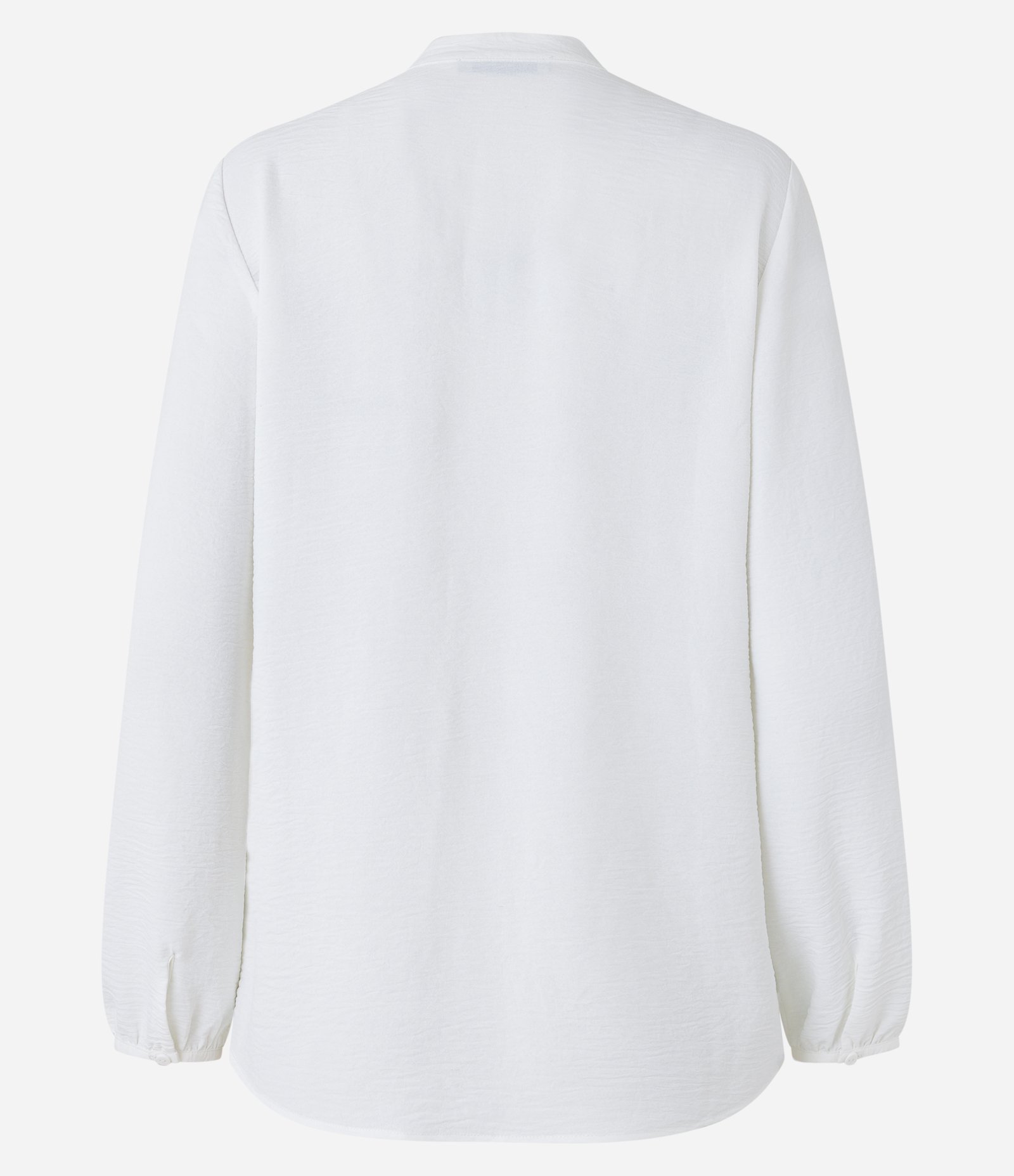 Camisa em Airflow com Gola Padre Branco Neve 7