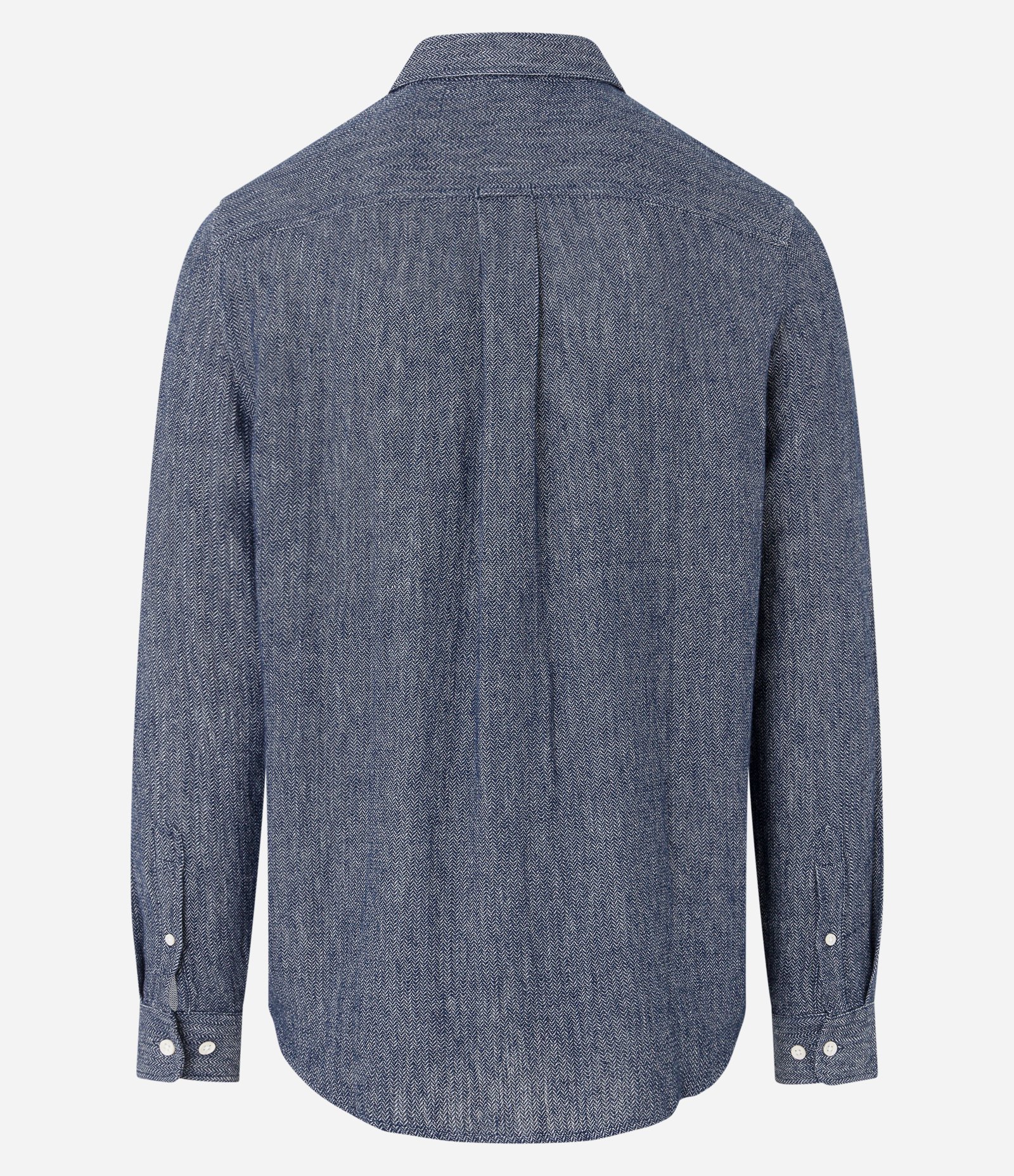 Camisa em Linho com Gola Colarinho Cinza 7