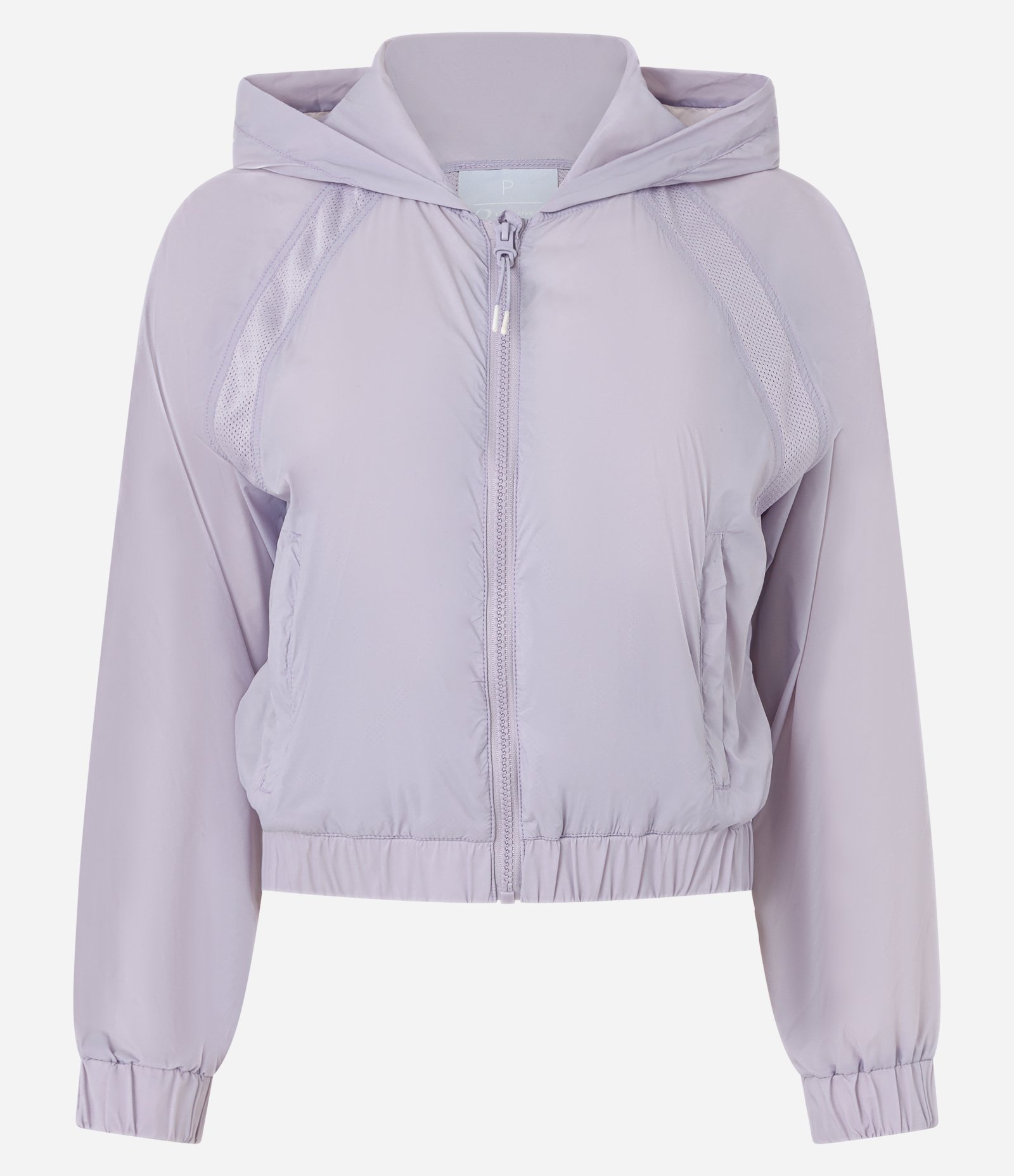 Jaqueta Cropped Quebra Vento com Capuz Roxo 5