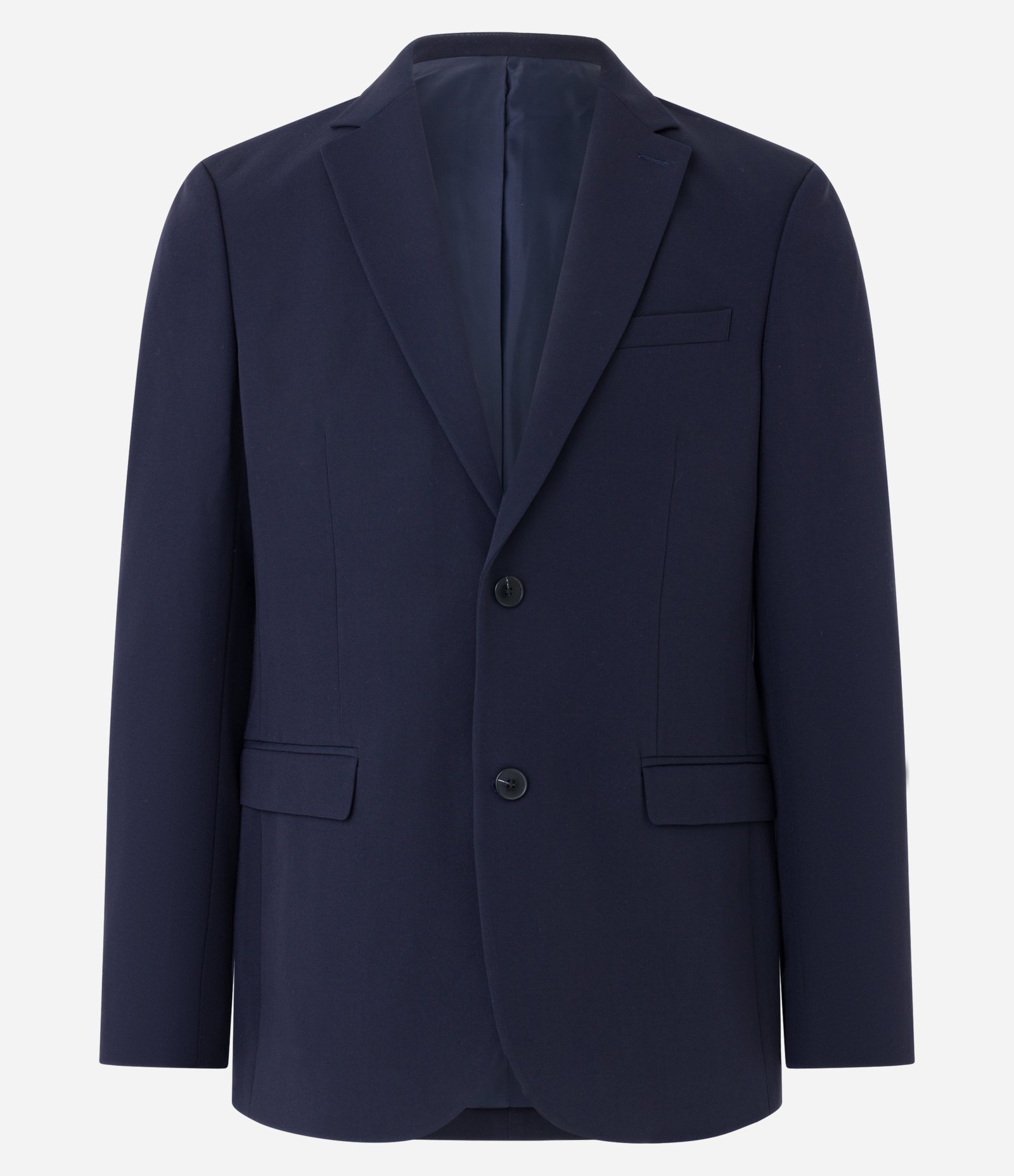 Paletó Social em Tricoline com Abotoamento Frontal Azul Marinho 6