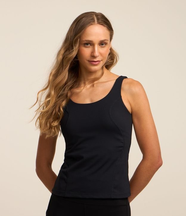 Regata Esportiva Justa com Costura Frontal Ondas