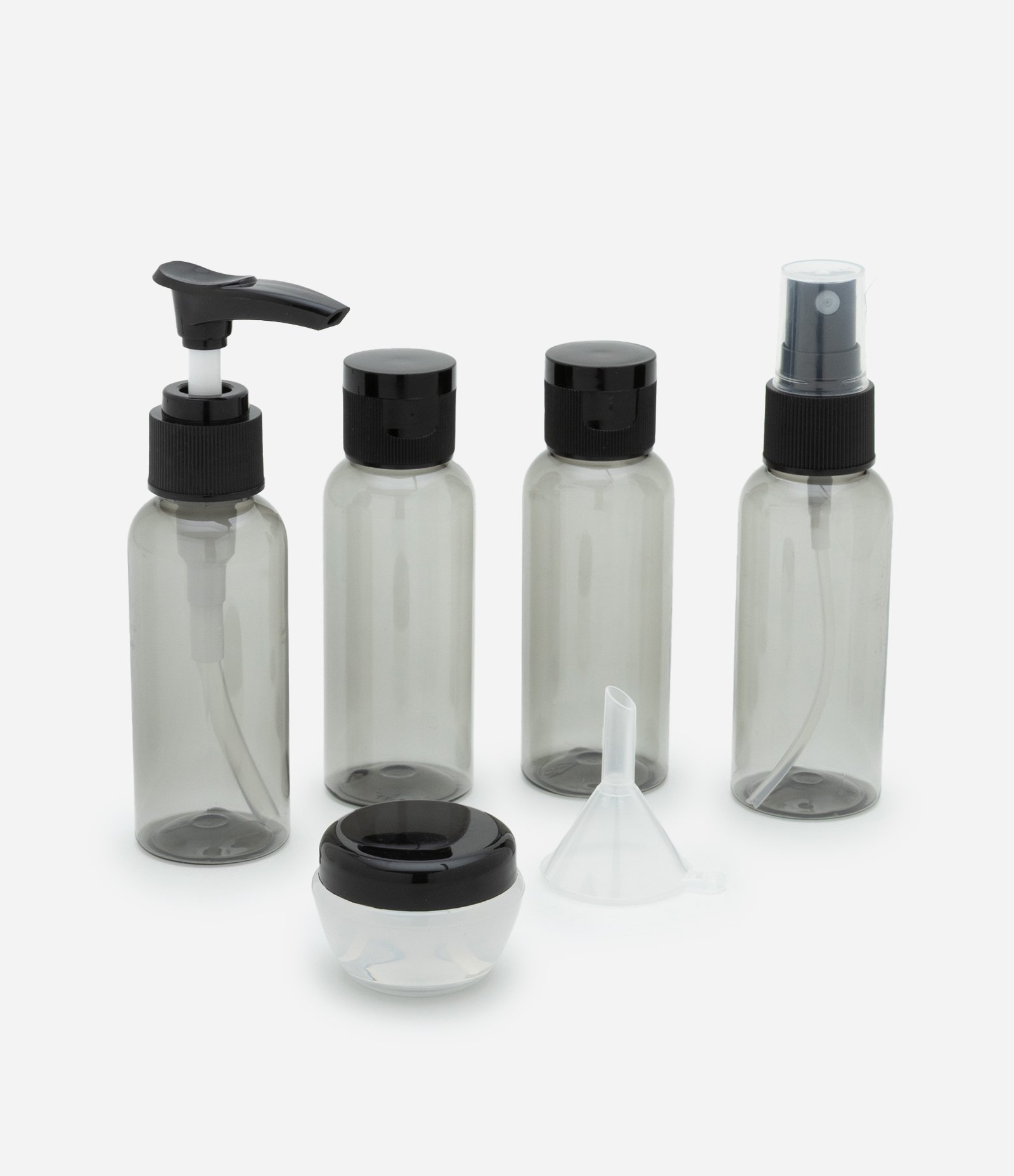 Kit Viagem com Frascos e Nécessaire Preto 3