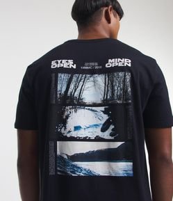 Camiseta Comfort em Algodão com Estampa Photoprint