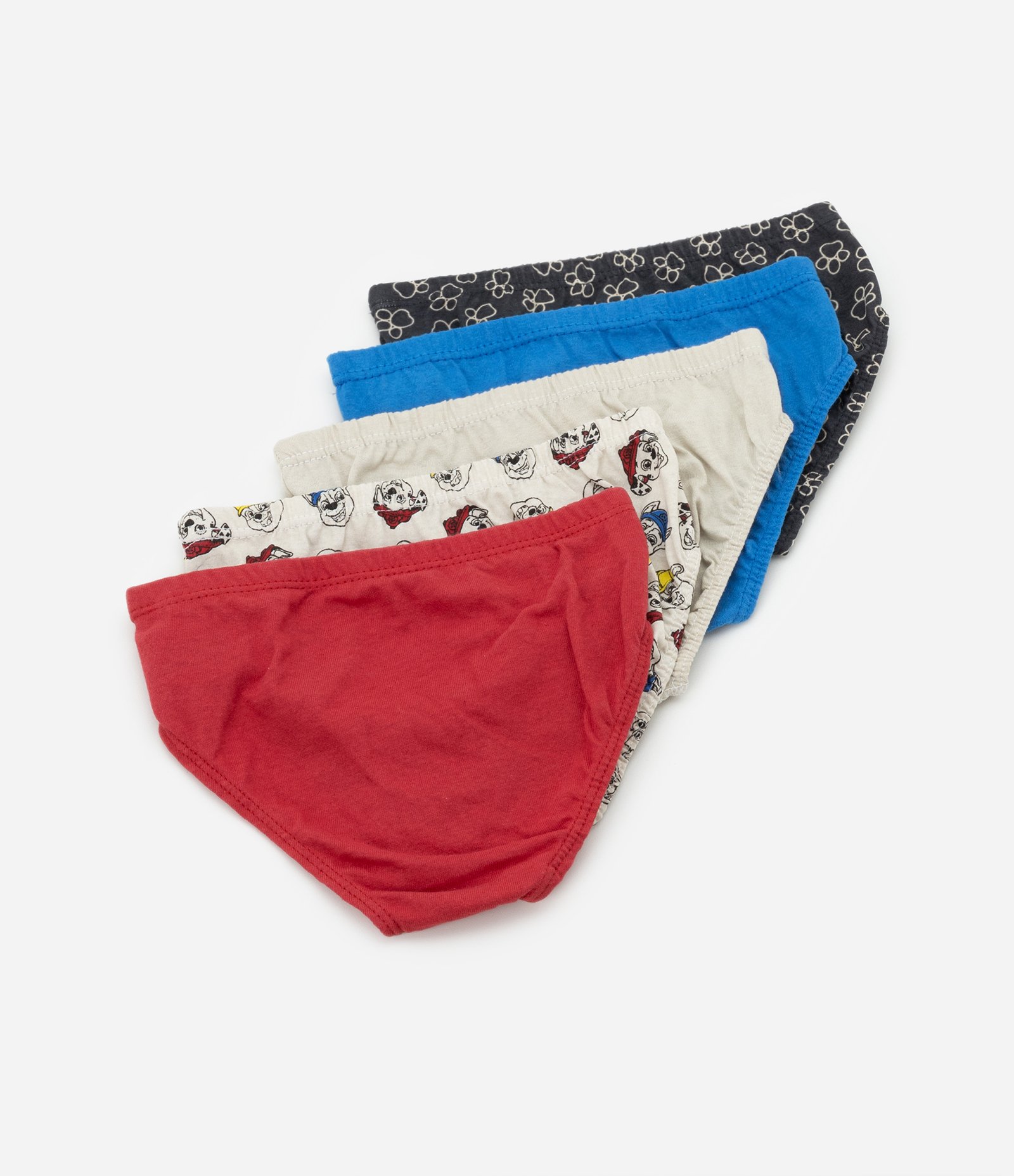 Kit 05 Cuecas Slip Infantil com Estampa da Patrulha Canina - Tam 2 a 8 anos Multicores 2