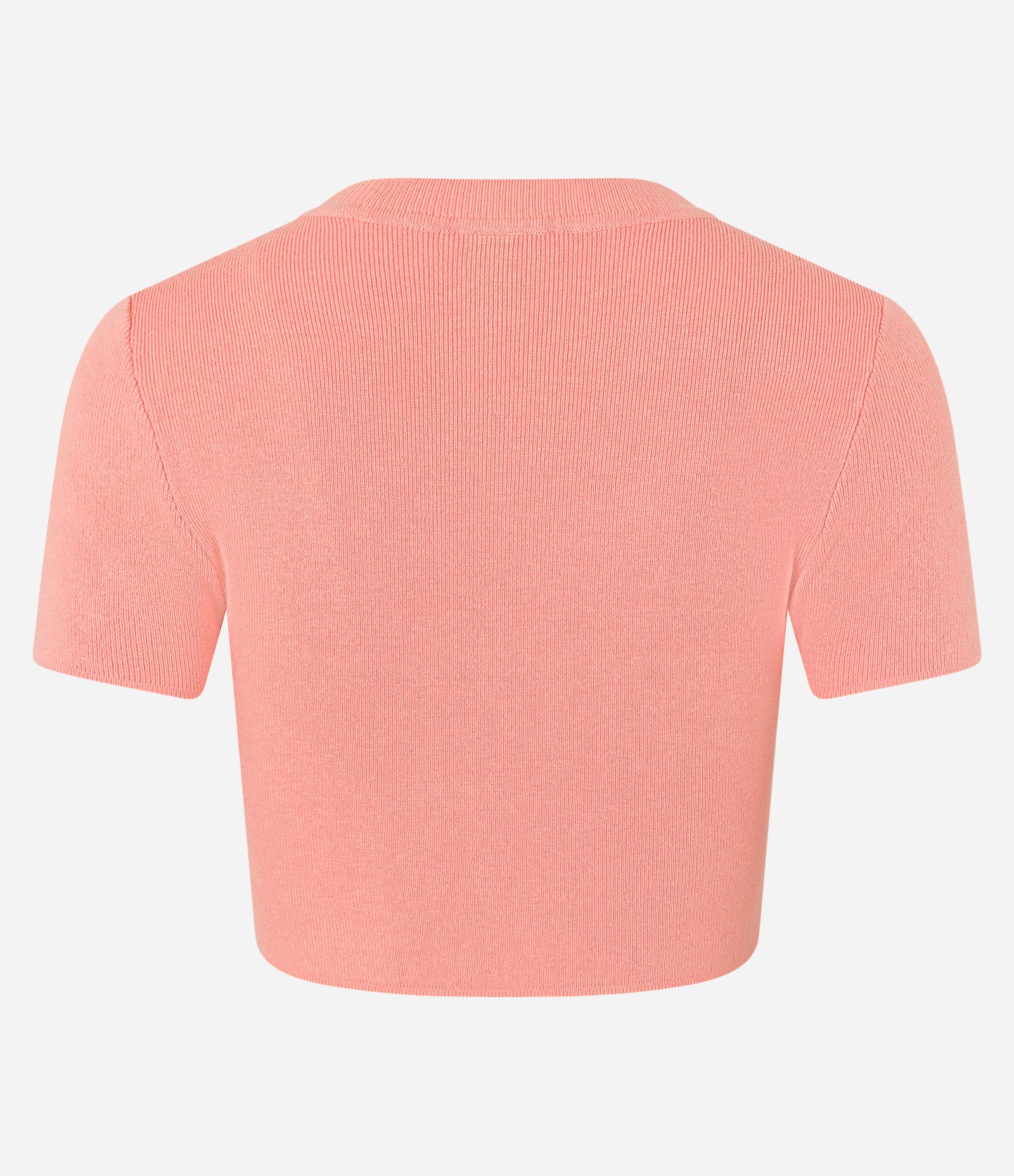 Blusa Básica Cropped Canelada em Viscose 7