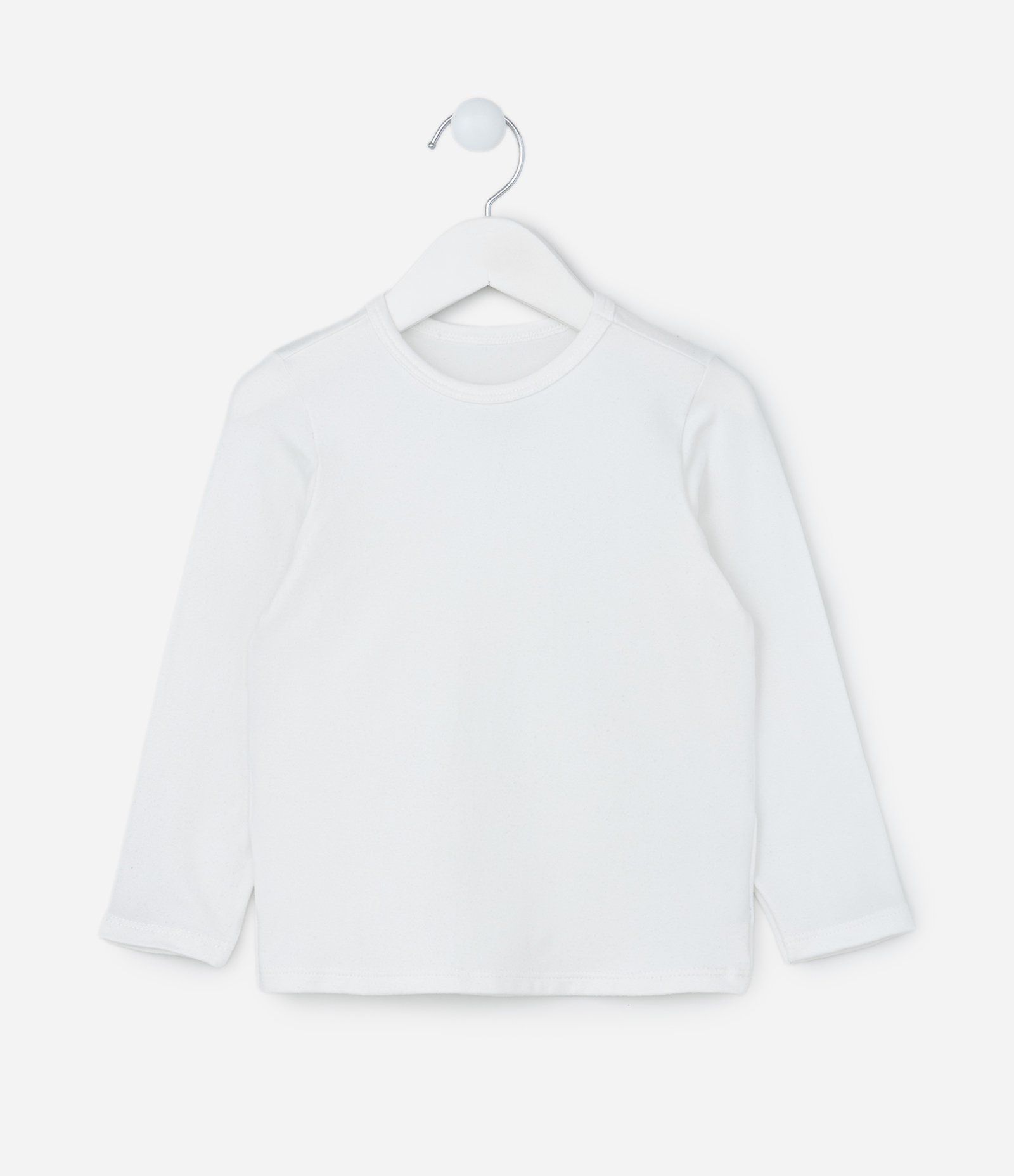 Camiseta Básica Infantil - Tam 1 a 5 anos Branco 1