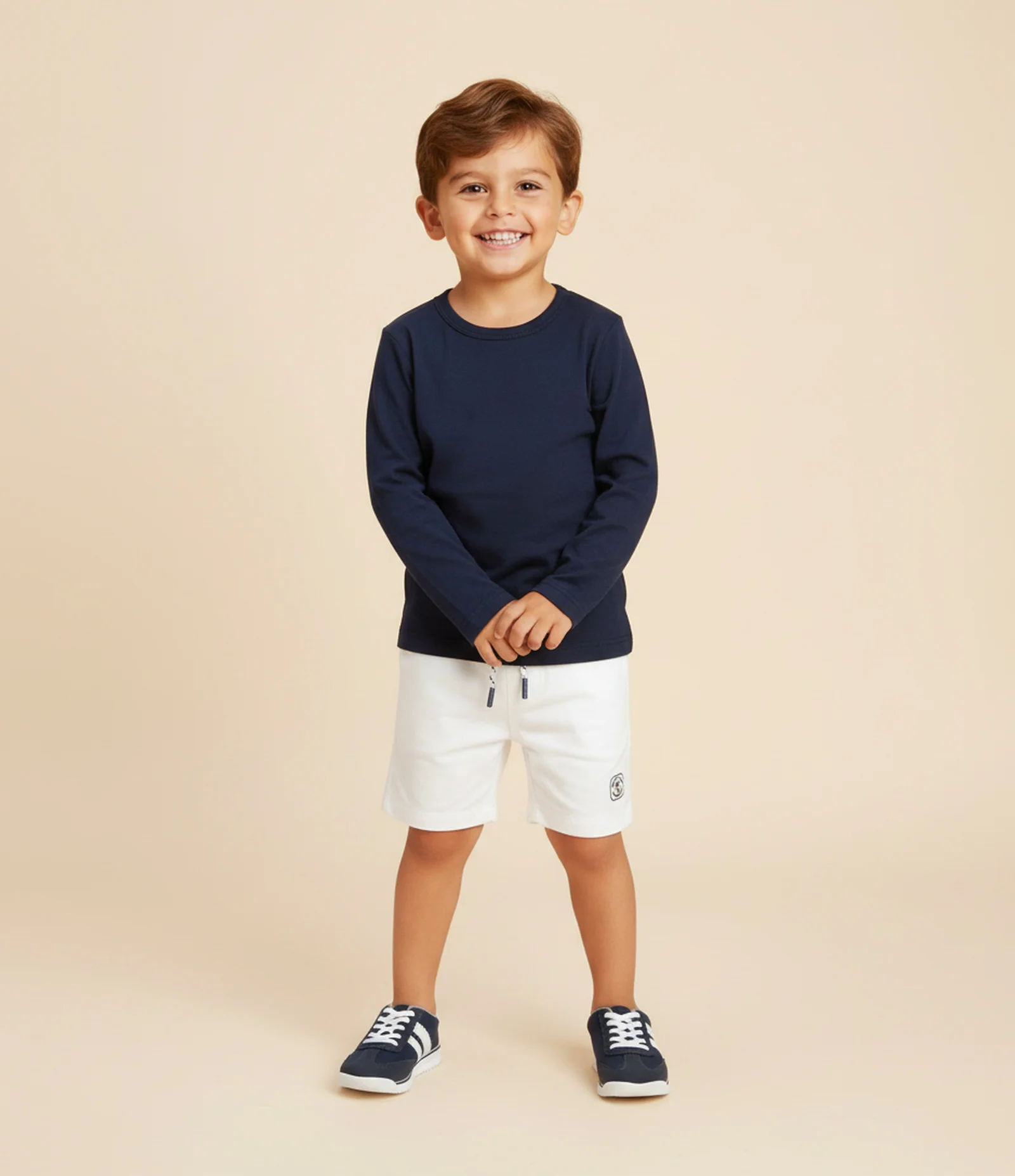 Camiseta Básica Infantil - Tam 1 a 5 anos Azul 1