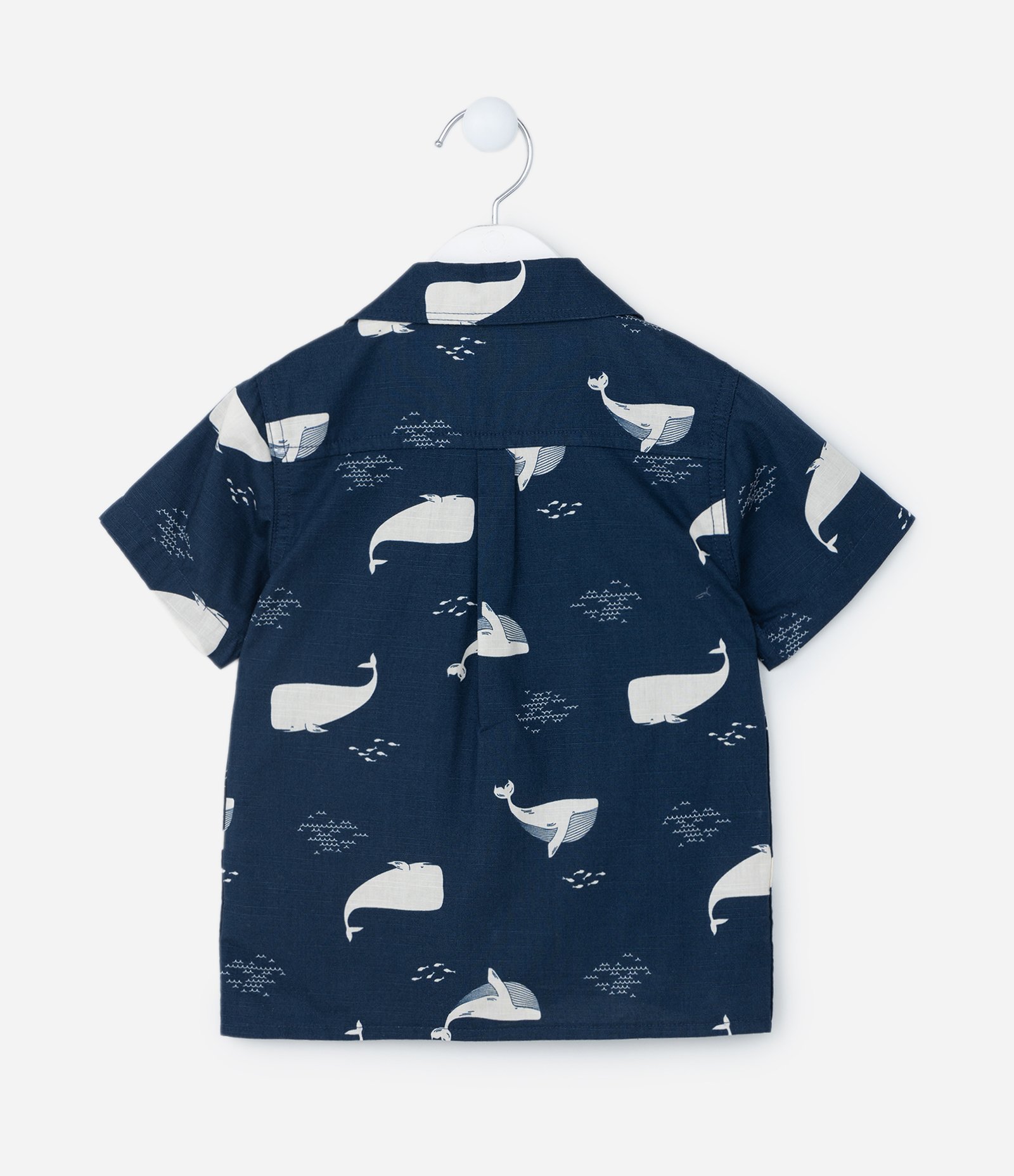 Camisa Infantil com Estampa Baleias - Tam 1 a 5 Anos Azul 2