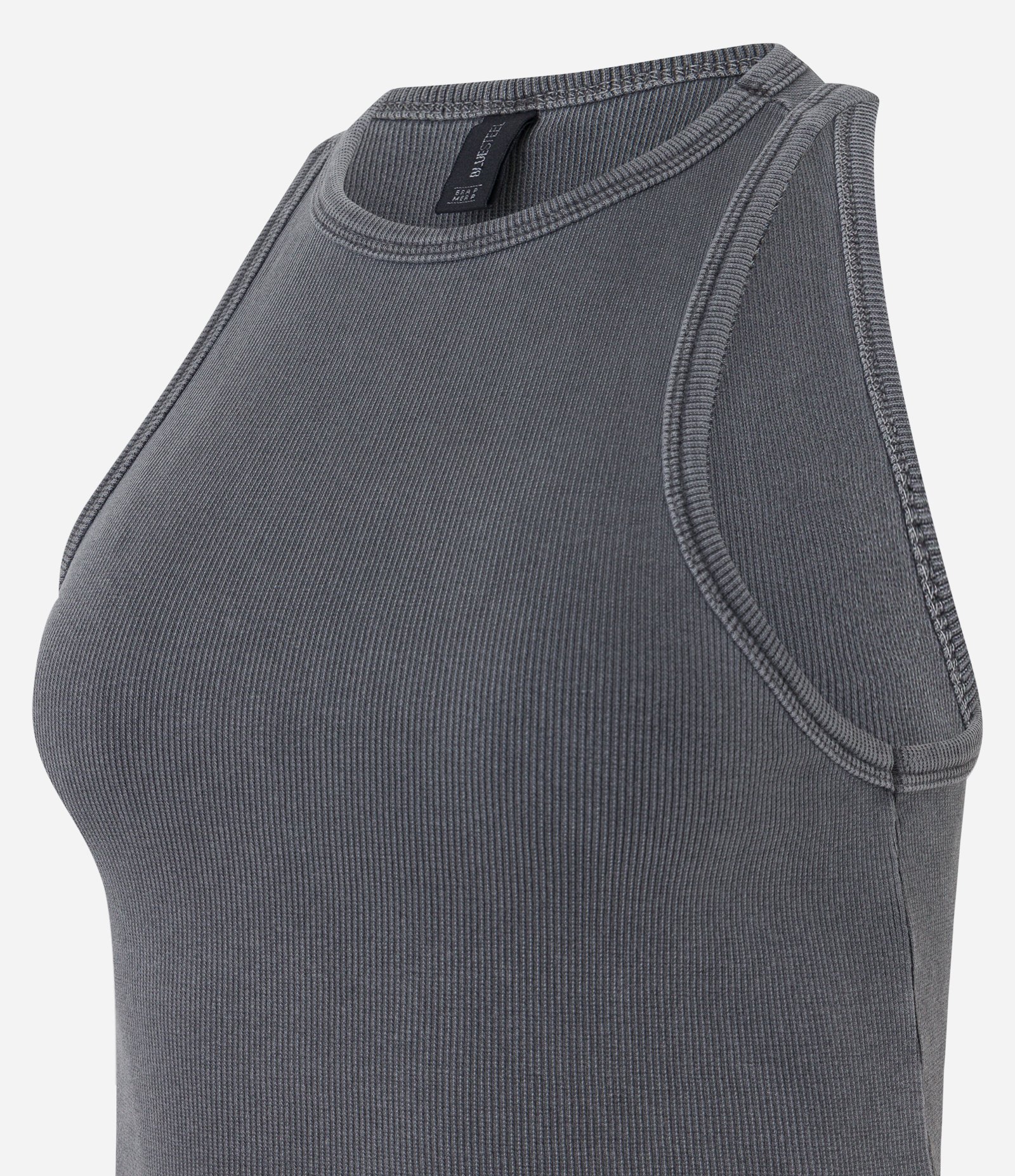 Regata em Ribana com Efeito Lavado Cinza 6