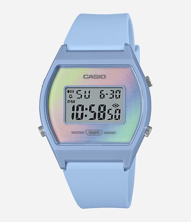 Relógio Feminino Casio Digital com Pulseira em Silicone e Caixa em Policarbonato