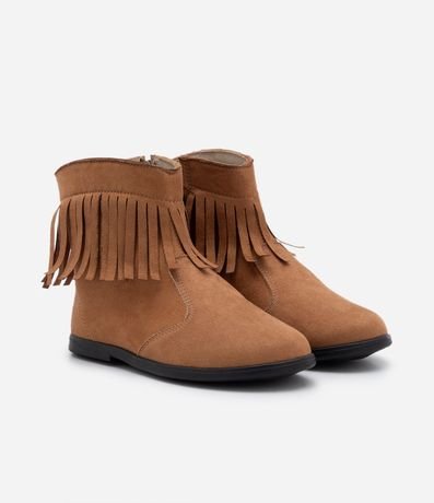 Bota Western Infantil em PU com Franjas - Tam 20 ao 25 Bota Western Infantil em PU com Franjas - Tam 20 ao 25