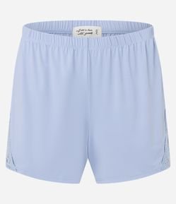 Pijama Short Doll com Detalhes em Renda