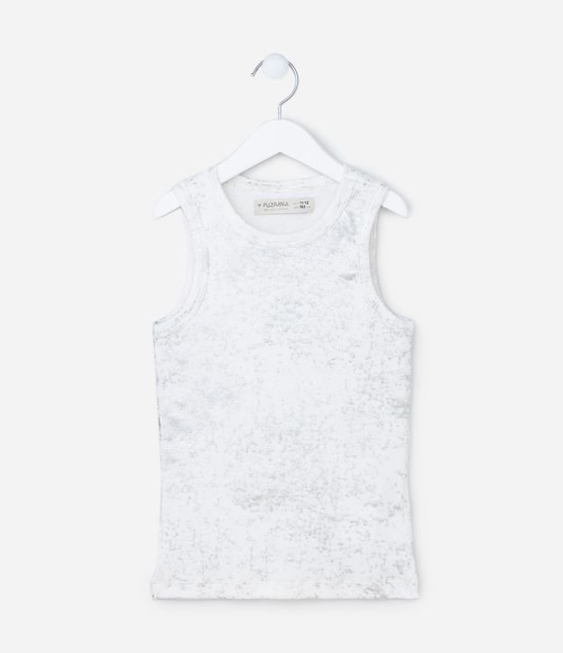 Regata Nadador Infantil Canelada Metalizada - Tam 5 A 14